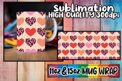 Joyful journeys 11oz 15oz sublimation wrap, Valentine's Patt Product Image 1