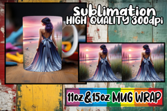 Cheerful days 11oz 15oz sublimation wrap, Women Product Image 1