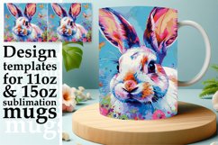 Watercolor Easter Bunny Mug Art: Springtime Bliss Product Image 1