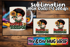 Wholesome escapes 11oz 15oz sublimation wrap, Juneteenth Product Image 1