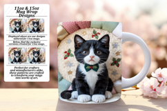 Sublime 11oz Mug Wrap Png Artwork , Holiday Pets Product Image 1