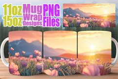 Springtime Beauty Mug Wrap - Sublimation Art Product Image 1