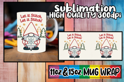 Magical vibes 11oz 15oz sublimation wrap, Holiday Gnome Product Image 1