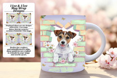 Nature 15oz Mug Wrap Png Design , Cute Dog Product Image 1