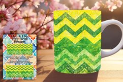 Glitter Stripe Mug 11oz/15oz Wrap with Sparkly Art Product Image 1