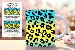 Bold Gradient Leopard Art Mug Wrap - 11oz 15oz Product Image 1
