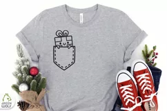 Kids christmas svg Christmas t shirt svg Christmas pocket Product Image 5