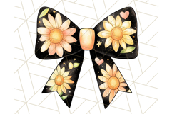 Watercolor Summer Bow Clipart PNG, Coquette Bright Bow Png Product Image 5