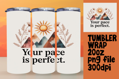 FLAWLESS 20oz Tumbler Graphic , Girl Quote Product Image 1