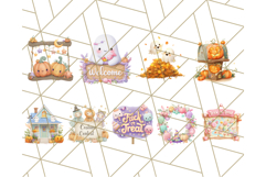 Halloween Neighborhood Clipart PNG for Trick or Treat Product Image 9