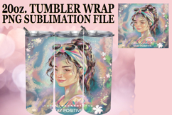 Enchanted days 20oz tumbler wrap, Woman Product Image 1