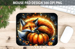 Watercolor Fox Mouse Pad Sublimation - Animal PNG Product Image 1