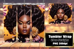 Empowered Black Woman 3D Tumbler 20oz Product Image 1