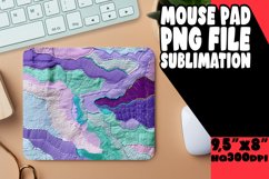 3D Floral Embroidery Mouse Pad Sublimation Product Image 1