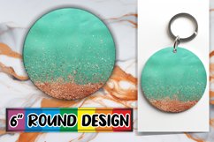 Floral Blossom Leopard Sublimation : Keychain, Coaster Product Image 1