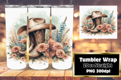 SOPHISTICATED 20oz Tumbler Template , Western Product Image 1