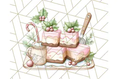Christmas Sweet Shoppe Clipart PNG, Pastel Bakery Art Product Image 5