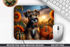 Halloween Dog Mouse Pad Sublimation, Halloween Mouse Pad PNG Product Image 1
