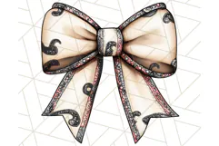 Western Style Bow PNG, Cute Cowboy, Cowgirl Coquette Png Product Image 5