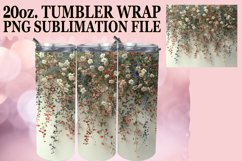 15x Watercolor Flower Field Tumbler Wrap Bundle 20oz PNG Product Image 9