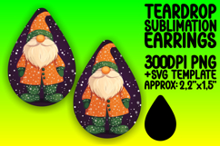 Creative Teardrop Design for Earrings , Gnome Product Image 1