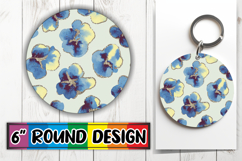 Enchanted Round Ornaments Magic, Flower Pattern Product Image 1