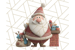 Santa Claus Clipart, North Pole Holiday PNG Graphics Product Image 5