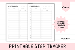 Step Tracker Editable Template 1 | Monthly Product Image 1