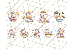Cute Dessert Unicorn PNG Clipart with Cupcakes &amp; Candies Product Image 9