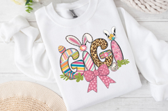 Gigi Easter Bunny Clipart, Happy Easter Sublimation PNG Product Image 4