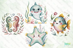 Cottage Ocean Clipart Product Image 1