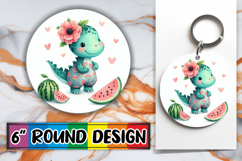Enchanted Circle Keychain, Dino Product Image 1