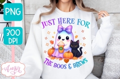 Cute ghost PNG for sublimation | Cute Halloween shirt PNG Product Image 4