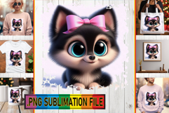 Radiant PNG TSHIRT Art, 3D Dog Product Image 1