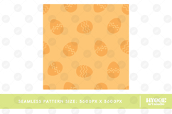 Easter Eggs Bunny Seamless Pattern PNG Sublimation Product Image 4