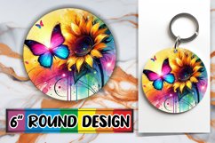 Joyful Circle Designs Sublimation PNG, Butterfly Product Image 1