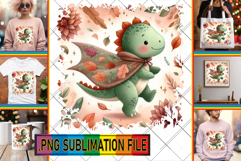 Whimsical TSHIRT PNG Designs, Cute Dino Product Image 1
