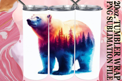 SERENE NIGHTS 20oz TUMBLER WRAP, Animals Art Product Image 1