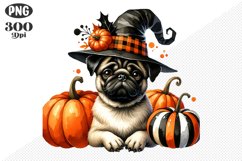 Halloween Dog Sublimation - Clipart PNG Design Product Image 1