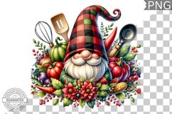 Christmas kitchen Gnome Sublimation - Clipart PNG Design Product Image 1