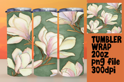 CHARMING 20oz PNG Tumbler Wrap , Flower Pattern Product Image 1