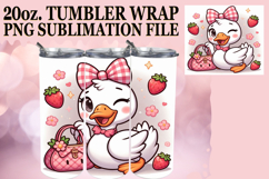 Enchanted reflections 20oz tumbler wrap, Cute Goose Product Image 1