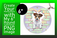 Sophisticated Circle Design for Sublimation , Cute Dog Product Image 1
