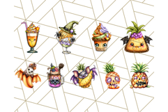 Summerween Tropical Treats Clipart PNG, Halloween Desserts Product Image 9