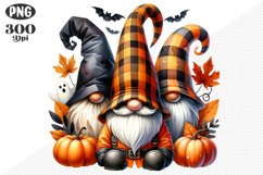Halloween Gnomes Sublimation - Clipart PNG Design Product Image 1