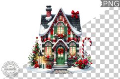 Christmas House Sublimation - Clipart PNG Design Product Image 1