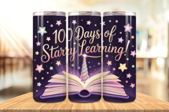 100 Days Of School Tumbler wrap, Teacher Day 20oz Tumbler Product Image 1