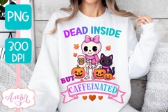 Dead Inside shirt PNG, Cute Halloween Sublimation Design Product Image 3