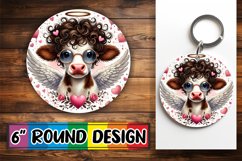 Sweet Circle Coasters Design PNG, Valentines Product Image 1