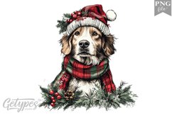 Christmas Dog Clipart Design - High Quality 300 Dpi Product Image 1